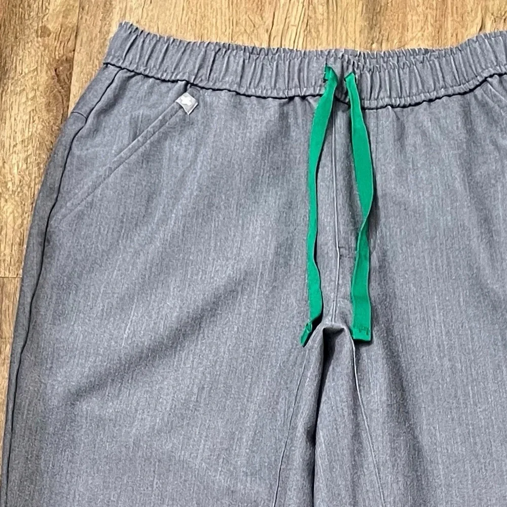 Figs Tansen Jogger Scrub Pants Men's Gray Green‎ Drawstring Size Small